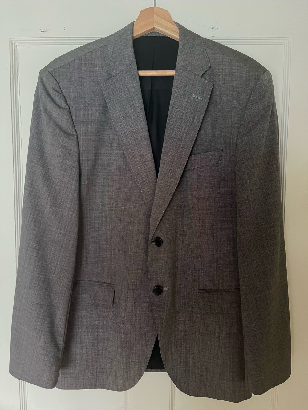 Hugo Boss Men's Gray Blazer Reda Super 110 Virgin Wool 40E